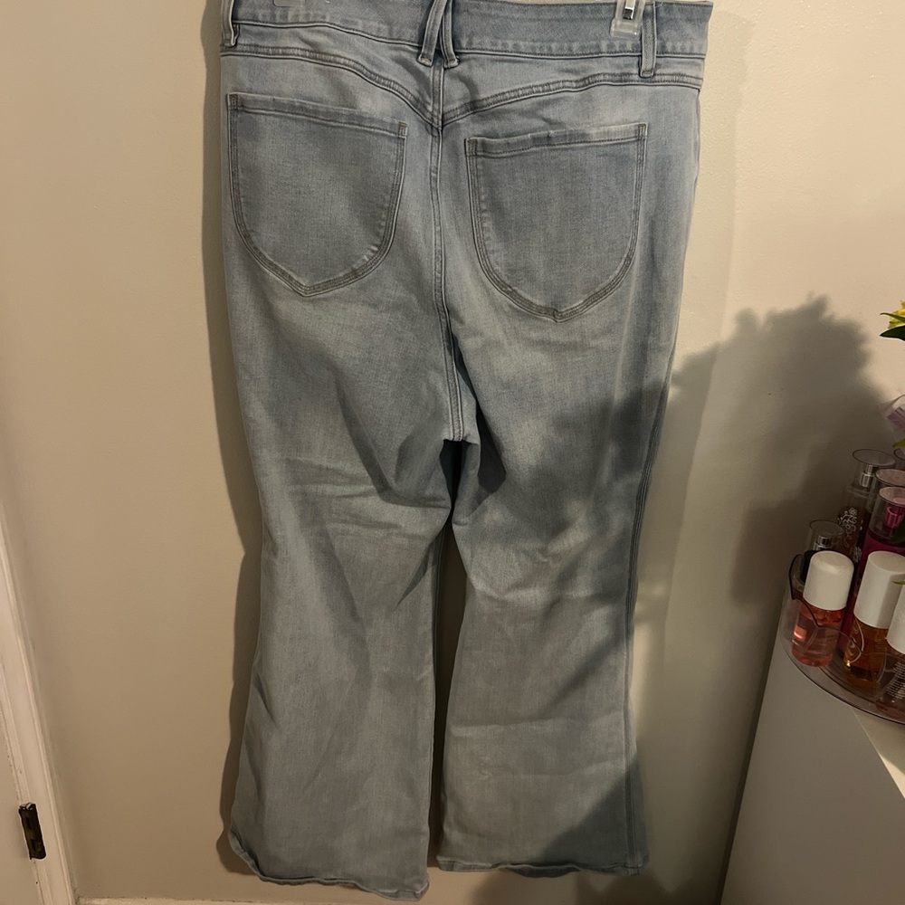 Lane Bryant Light Blue Flare Jeans - Picture 2 of 4